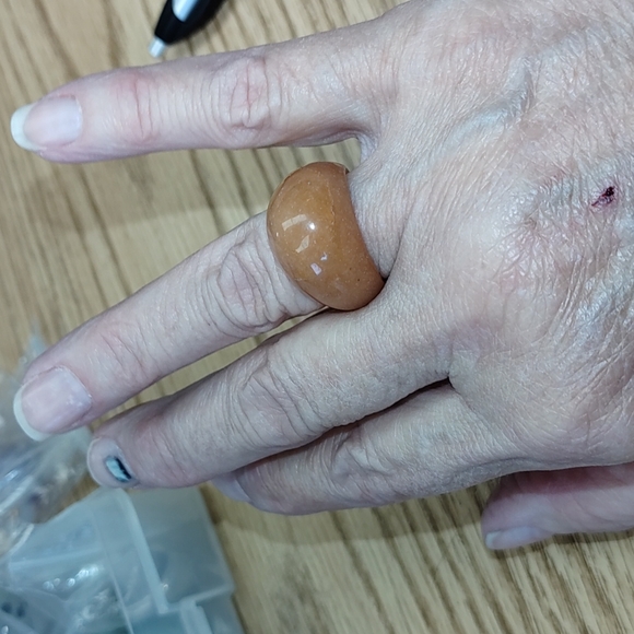 Orange Adventurine ring - Picture 8 of 8